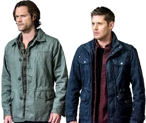 Winchester Brothers Standing Together PNG image