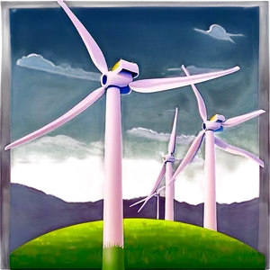 Wind Energy Landscape Png Ojd50 PNG image