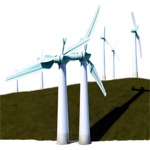 Wind Energy Turbine PNG Oqg