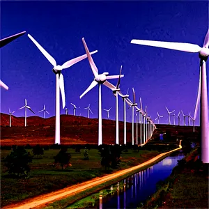 Wind Farm Landscape PNG 98