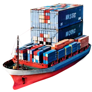 Wind-powered Cargo Ship PNG Axo35 PNG