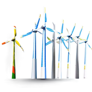 Wind Turbine Farm PNG Bim8 PNG