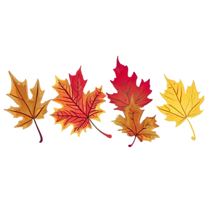 Windblown Fall Leaves Png Dlo PNG image
