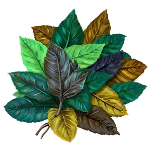 Windblown Leaves Heap Png Mnh PNG image