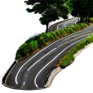 Winding_ Road_ Artwork PNG