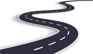 Winding Road Graphic PNG image