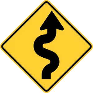 Winding_ Road_ Sign PNG