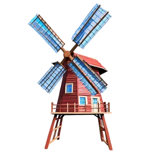 Windmill Against Blue Sky Png 51 PNG image