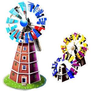 Windmill Tower PNG 05242024