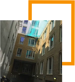 Window Cleaning Apartment Building PNG
