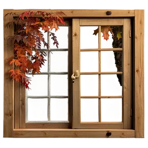 Window In Autumn Season PNG Erm41 PNG