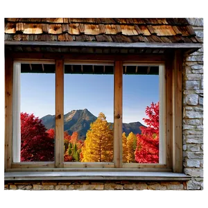 Window In Autumn Season PNG Fmn17 PNG