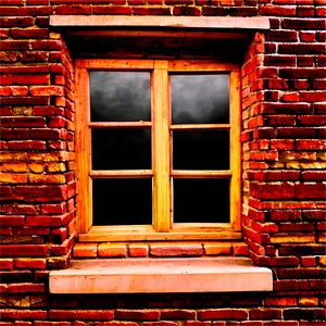 Window In Brick Wall PNG 05042024