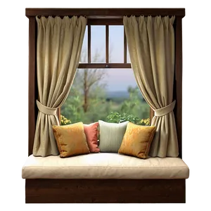 Window With Cozy Reading Nook PNG Ugt PNG