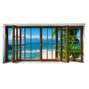 Window With Ocean View PNG 05042024