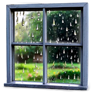 Window With Raindrops PNG 84