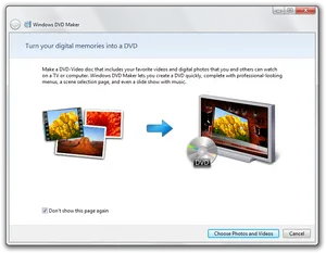 Windows D V D Maker Screenshot PNG image