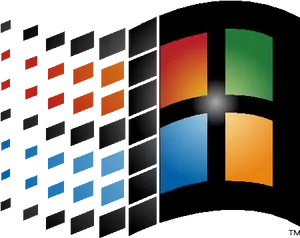 Windows Logo Evolution PNG image