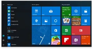 Windows10 Start Menu Screenshot PNG image