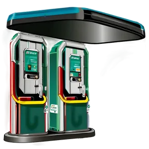 Windshield Washer At Gasoline Station PNG Whb10 PNG
