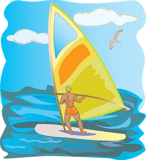 Windsurfing_ Adventure PNG image