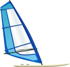 Windsurfing Sailand Board Illustration PNG image