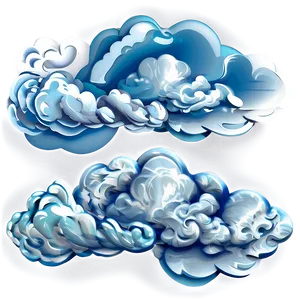 Windy Clouds Scene PNG Vgj PNG