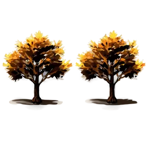 Windy Fall Trees Scene PNG Nmf PNG