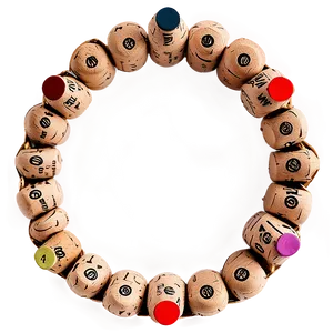 Wine Cork Craft Wreath PNG 05242024