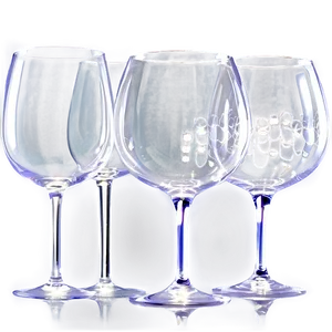 Wine Glasses With Pour Line PNG 64 PNG