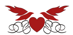 Winged Heart Graphic