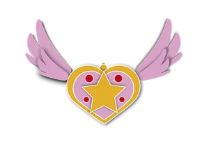 Winged Heartwith Star Graphic