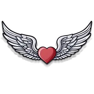 Wings Rose, Heart Fell Png 06282024 PNG image