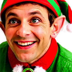 Winking Christmas Elf Png 06252024 PNG image