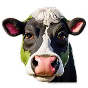 Winking Cow Face PNG 06212024