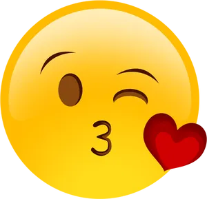 Winking_ Kiss_ Emoji_with_ Heart.png PNG image