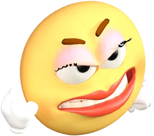 Winking Kissing Emoji Reaction PNG image