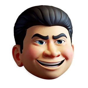 Winking Memoji Character Png 06272024 PNG image