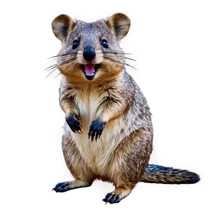 Winking Quokka Happiness Png Aoc PNG image