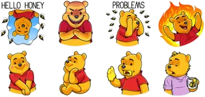 Winnie The Pooh Emotions Compilation PNG