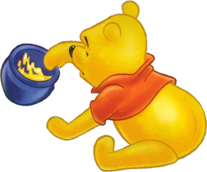 Winnie The Pooh Honey Pot Flame PNG