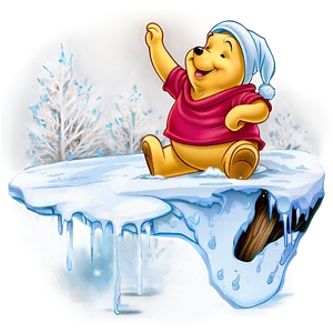 Winnie The Pooh Winter Scene Png 93 PNG image