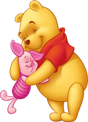 Winnie The Poohand Piglet Hug