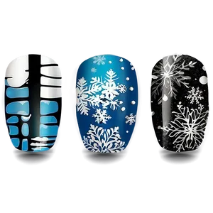 Winter Acrylic Nails Designs Png 4 PNG image