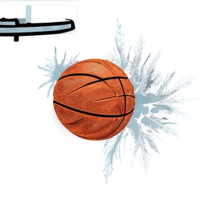 Winter Basketball Scene PNG Ebp77
