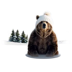 Winter Bear PNG 05032024
