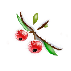 Winter Berries In Snow Png 54 PNG image
