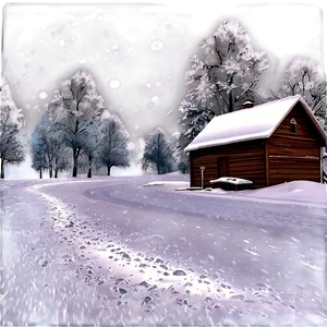 Winter Blizzard Scene Png 06242024 PNG image