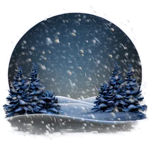 Winter Blizzard Scene Png Miq PNG image