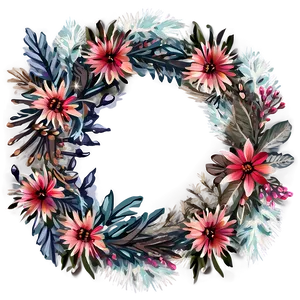 Winter Boho Flowers PNG 3